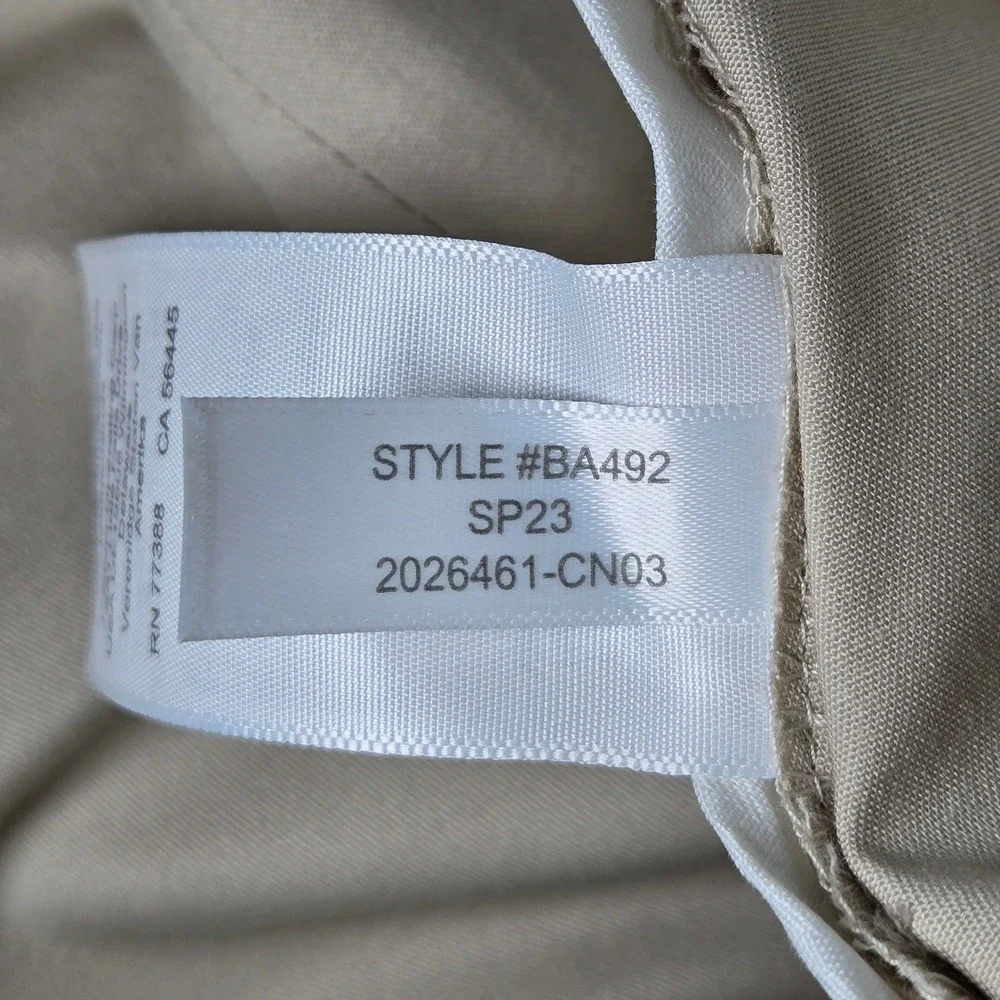 J Crew Thompson Tapered Chino‎ Pants Mens 30x30 Khaki Flat Front Cotton Blend